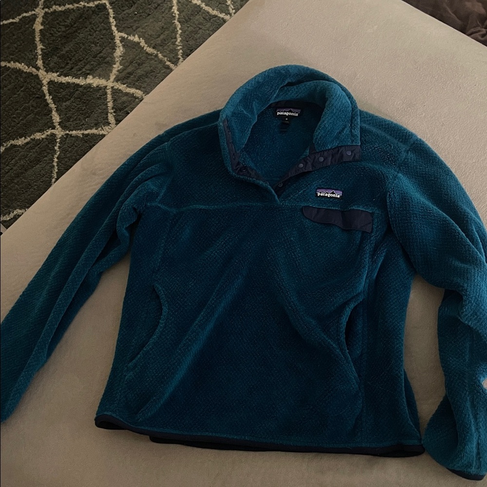 Patagonia Women's Teal snap-t Sweatshirt